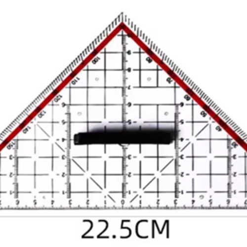 Equerre de couture avec poignée - 22,5cm