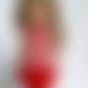 Robe poupée ma chérie, les chéries, rouge et blanche