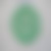 Napperon au crochet coton vert, 15 cm