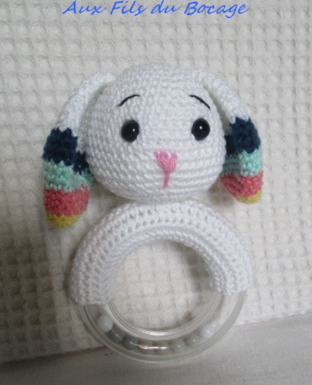 Hochet Lapin Hochet Bebe Hochet Au Crochet En Coton Un Grand Marche