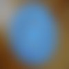Napperon au crochet en coton bleu, 37 cm