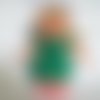 Robe verte pour poupée mini corolline, poupée 20 cm.