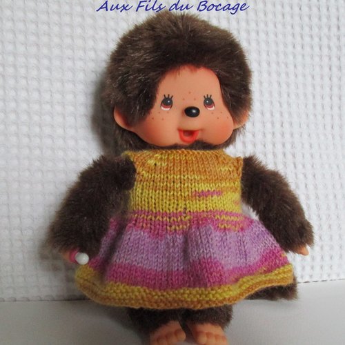 vetements kiki ou monchhichi, vetements poupées 20 cm