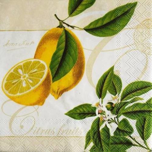 Serviette en papier beaux citrons #al068u