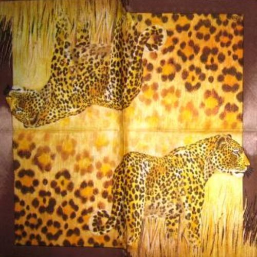 Serviette en papier beau léopard #an035u