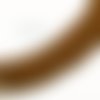 20 cm galon frange suédine marron pailleté  pour création pompons 30 mm 