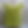 Tunique au crochet coloris vert anis