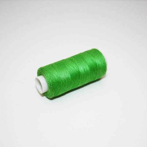 Bobine de fil à coudre 350 m vert pomme, fil à coudre vert 100% polyester 
