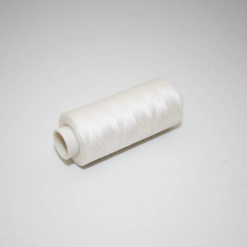 Bobine de fil à coudre 350 m écrue, fil à coudre écru 100% polyester 