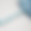 Galon croquet 6 mm serpentine blanc et turquoise, 1 m 
