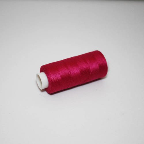 Bobine de fil à coudre 350 m fuchsia, fil à coudre fuchsia 100% polyester 