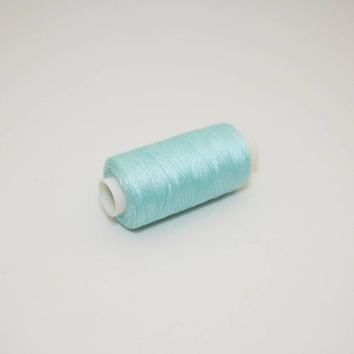 Bobine de fil à coudre 350 m turquoise pastel, fil à coudre turquoise pastel 100% polyester 