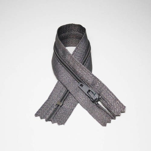 Fermeture éclair, 20 cm, gris clair, non séparable 