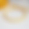 Cordon torsadé satiné 3,5 mm, jaune soleil, 1 m, cordelette