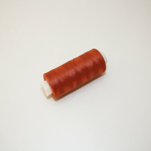 Bobine de fil à coudre 350 m orange cuivré 100% polyester