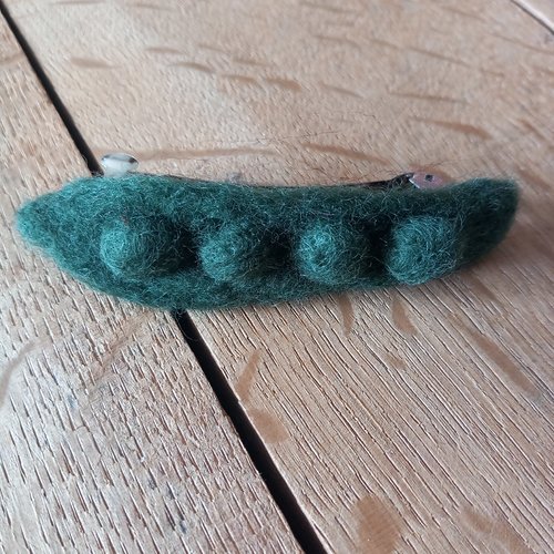 Grande barrette petits pois