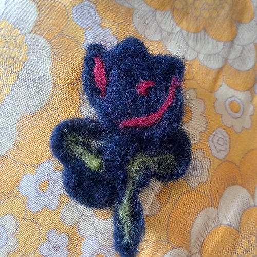 Barrette enfant feutrée