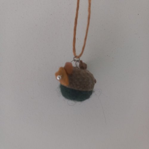 Collier nature feutré