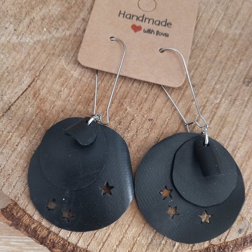 Boucles d'oreilles recyclé