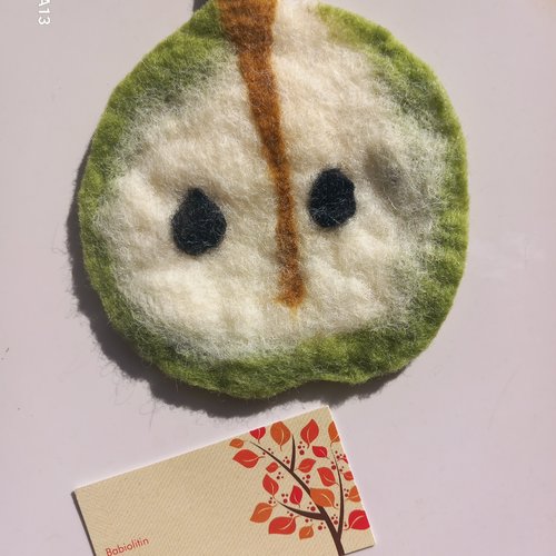 Sous tasses laine feutrée