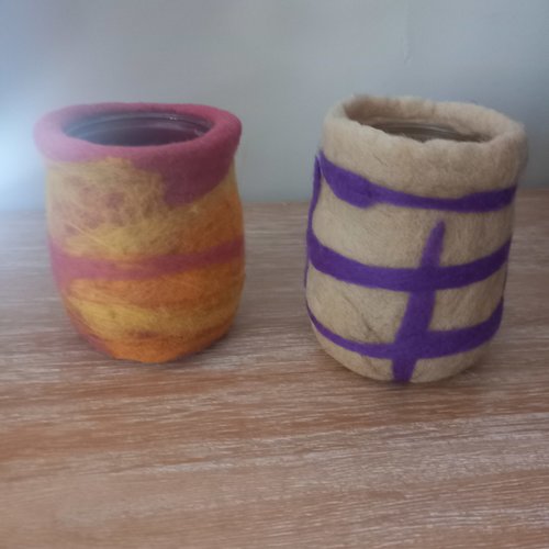Vase feutrée