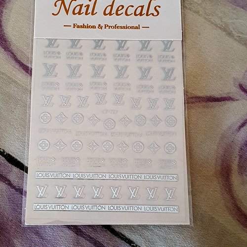 1 carte stickers ongles logos pour nail art (473.0291)