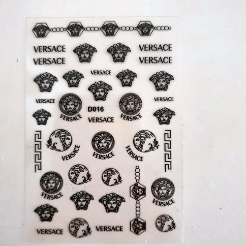 1 carte stickers logos pour nail art(479.8040)