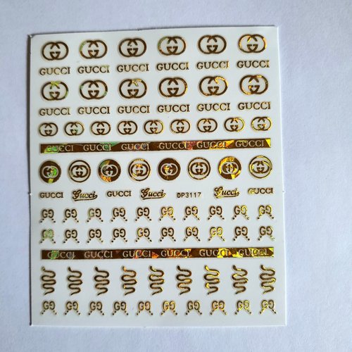 1 grande carte stickers logos marque de luxe.(482.1241)
