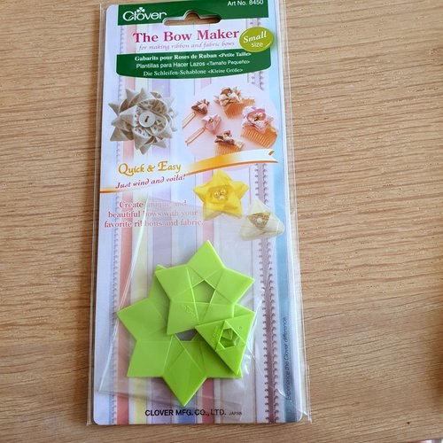 Gabarits pour la confection de 3 types de roses en ruban (taille small)