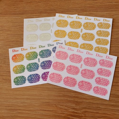 1 carte de stickers ongles nails art (491.4686)