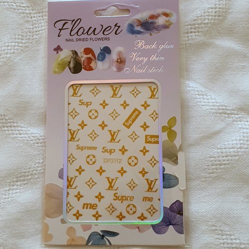 1 grande carte de stickers ongles nails art logos (491.8542)