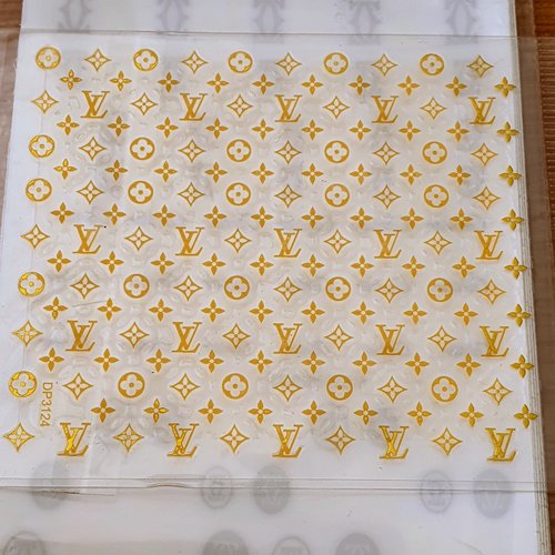 1 grande carte de stickers ongles nails art logos (491.9332)