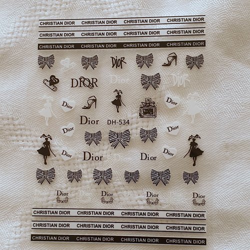 1 grande carte de stickers ongles nails art logos (492.9593)