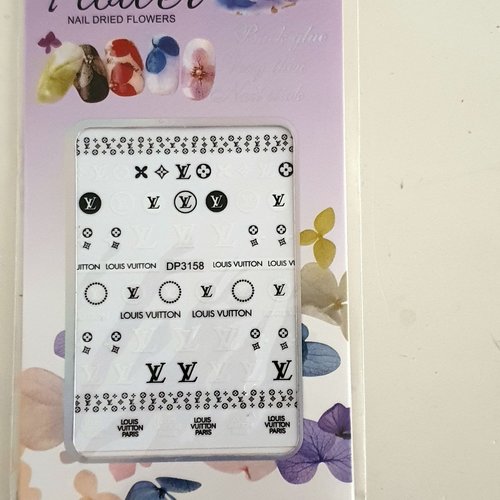 1 grande carte de stickers ongles nails art logos (494.2164)