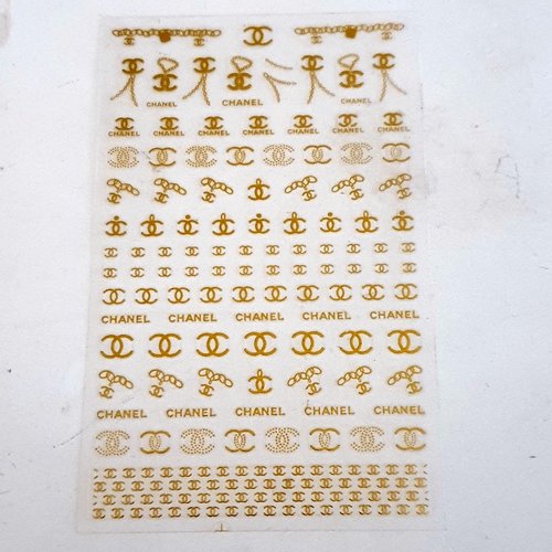 1 carte de stickers 3d ongles nails art logos.(496.8217)