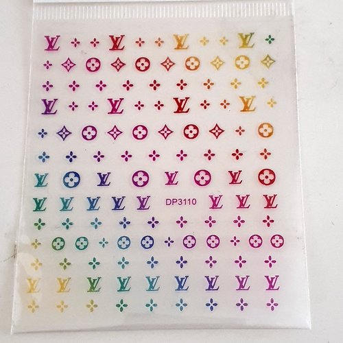 1 grande carte stickers ongles nail art logos (497.3517)