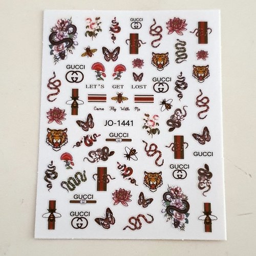 1 grande carte stickers ongles nails art logos (4984985)