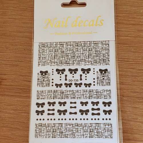 1 grande carte stickers ongles nails art logos (498.9135)