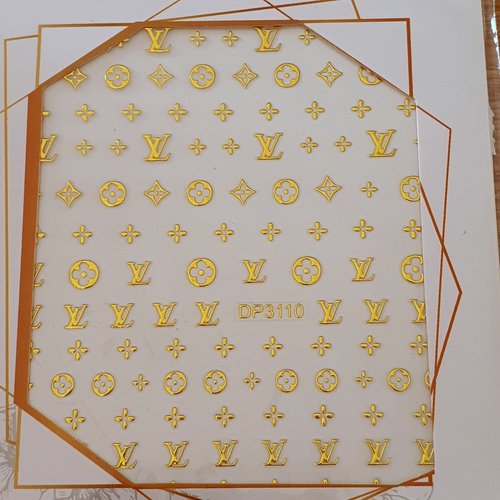 1 grande carte stickers ongles nails art logos (498.9139)
