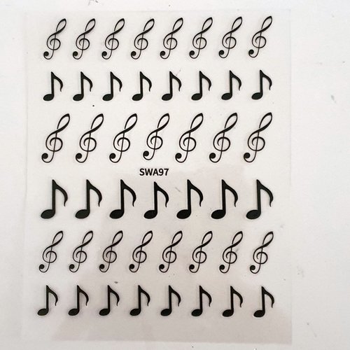 1 grande carte de stickers 3d ongles nails art logos (500.2919)