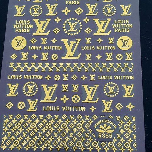 1 carte de stickers 3d ongles nails art logos (500.3919)