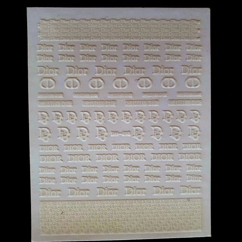 1 grande carte de stickers 3d ongles nails art logos (504.6539)