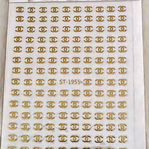1 grande carte de stickers 3d ongles nails art logos (513.2318)