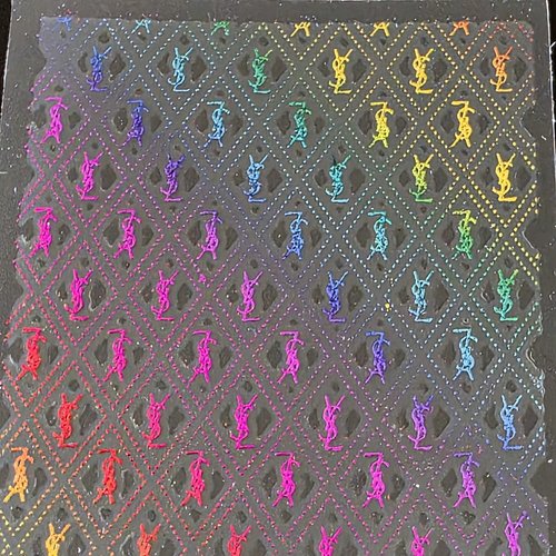 1 grande carte de stickers 3d ongles nails art logos (513.5137)