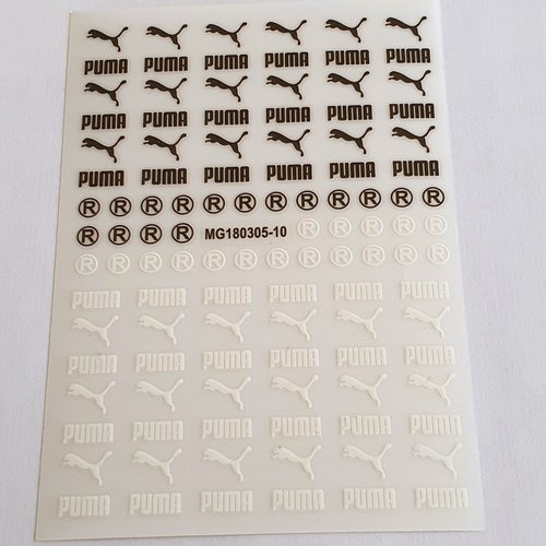 1 grande carte de stickers 3d ongles nails art logos.(518.2959)