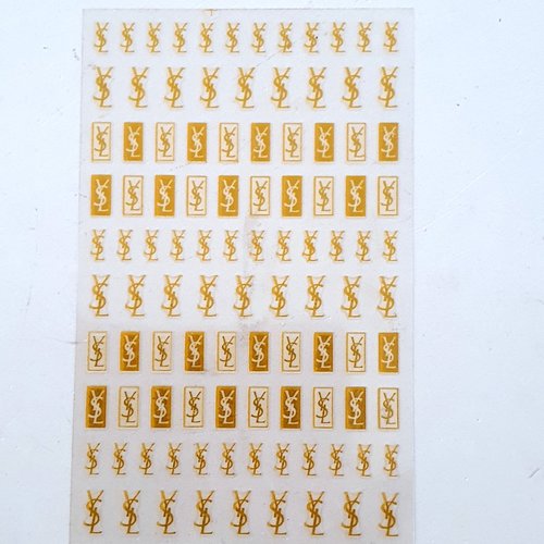 1 carte de stickers 3d ongles nails art logos (518.7195)
