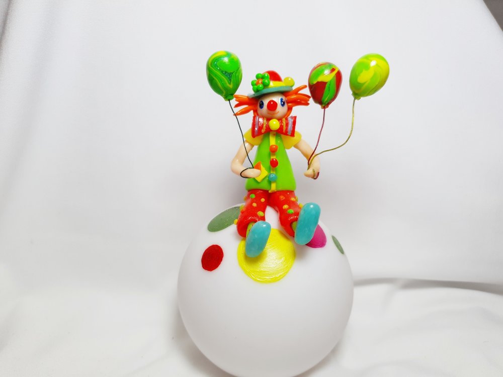 Veilleuse Enfant Clown Ballon Lampe Boule Lumineuse Un Grand Marche