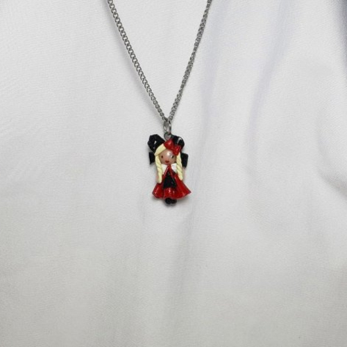 Collier petite alsacienne, collier acier inoxydable, souvenir d'alsace, bijou femme originale, cadeau de région,