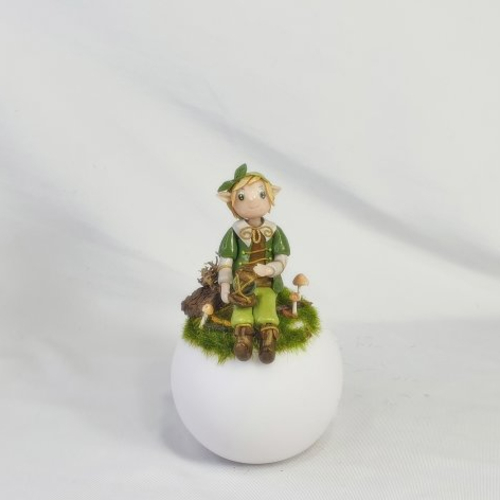 Veilleuse lutin fimo, veilleuse led, décoration chambre, lampe enfant, acessoire bébé