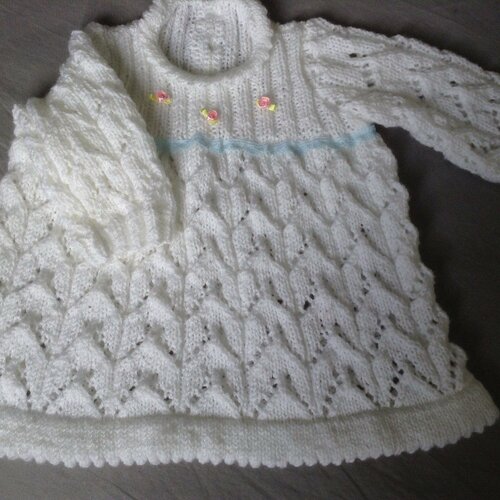 robe blanche en laine